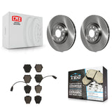 Front Disc Brake Rotors And Ceramic Pads Kit For Audi A4 Quattro S4 A6 S6