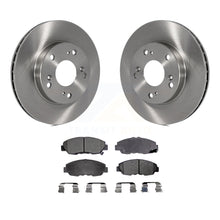 Charger l&#39;image dans la galerie, Front Disc Brake Rotors And Ceramic Pads Kit For Honda Civic