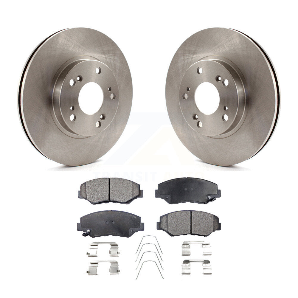 Front Disc Brake Rotors And Ceramic Pads Kit For 2002-2004 Honda CR-V