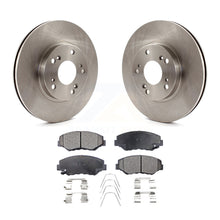 Charger l&#39;image dans la galerie, Front Disc Brake Rotors And Ceramic Pads Kit For 2002-2004 Honda CR-V