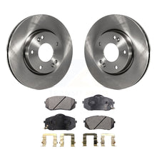 Charger l&#39;image dans la galerie, Front Disc Brake Rotors And Ceramic Pads Kit For 2010-2012 Kia Rondo