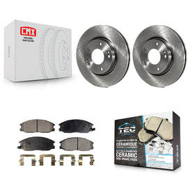 Front Brake Rotor Ceramic Pad Kit For Hyundai Santa Fe With 276mm Diameter