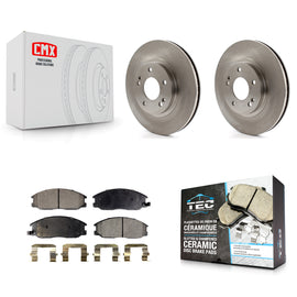 Front Brake Rotor Ceramic Pad Kit For Hyundai Santa Fe With 294mm Diameter