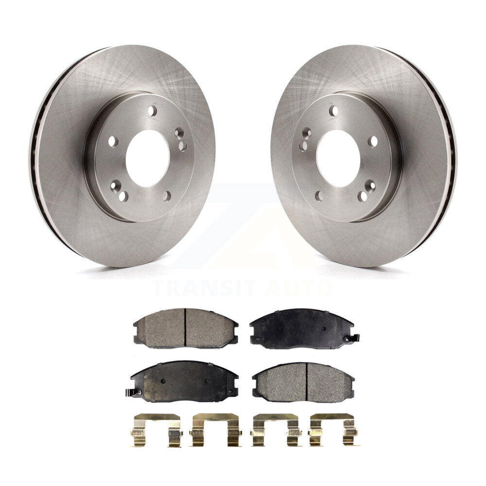 Front Disc Brake Rotors And Ceramic Pads Kit For Hyundai XG350 XG300