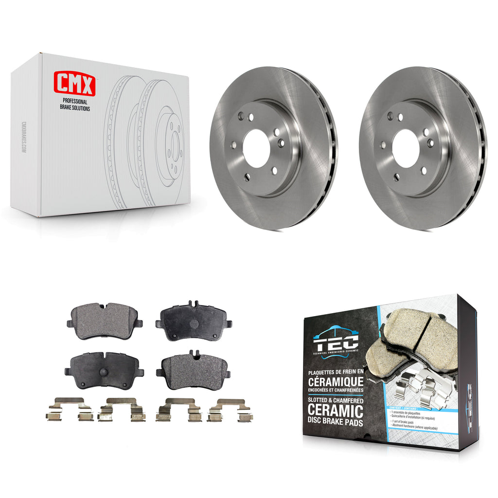 Front Disc Brake Rotors And Ceramic Pads Kit For Mercedes-Benz C230 C240