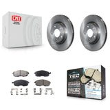 Front Disc Brake Rotor And Ceramic Pad Kit For Infiniti G35 Nissan 350Z INFINITI