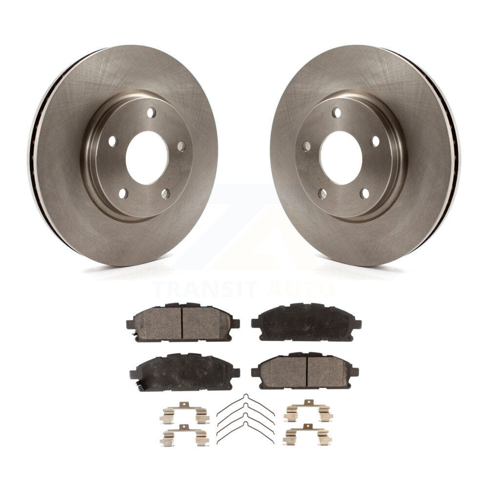 Front Disc Brake Rotors And Ceramic Pads Kit For 2011-2017 Nissan Quest