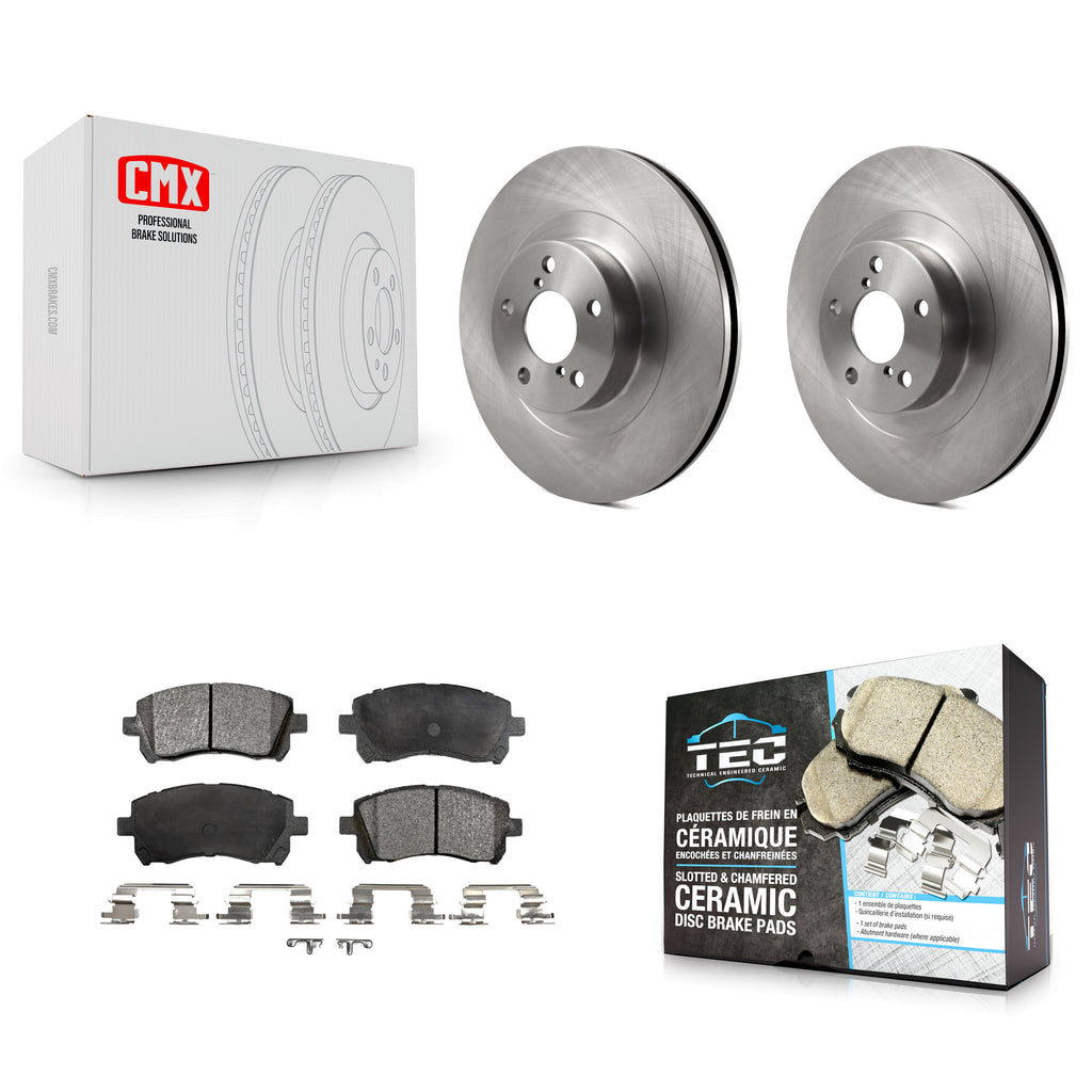 Front Disc Brake Rotors And Ceramic Pads Kit For Subaru Outback Impreza Legacy