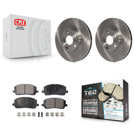 Front Disc Brake Rotors And Ceramic Pads Kit For Toyota Highlander