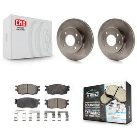 [Front] 2006 Hyundai Accent Hatchback Premium OE Brake Rotors & Ceramic Pads Kit For Max Braking