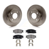 [Front] 2000-2005 Hyundai Accent Premium OE Brake Rotors & Ceramic Pads Kit For Max Braking