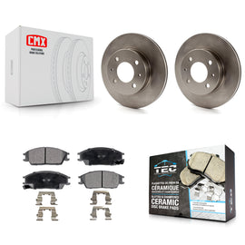 [Front] 2000-2005 Hyundai Accent Premium OE Brake Rotors & Ceramic Pads Kit For Max Braking