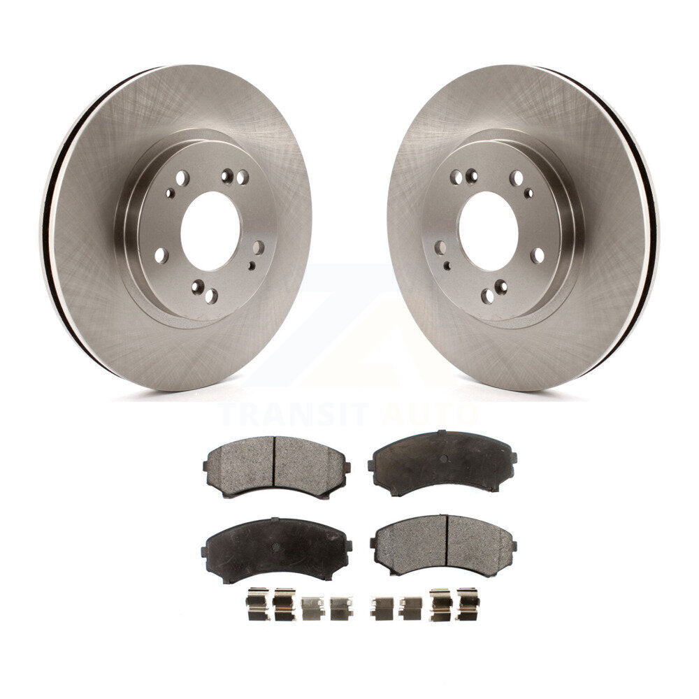 Front Disc Brake Rotors And Ceramic Pads Kit For Mitsubishi Endeavor