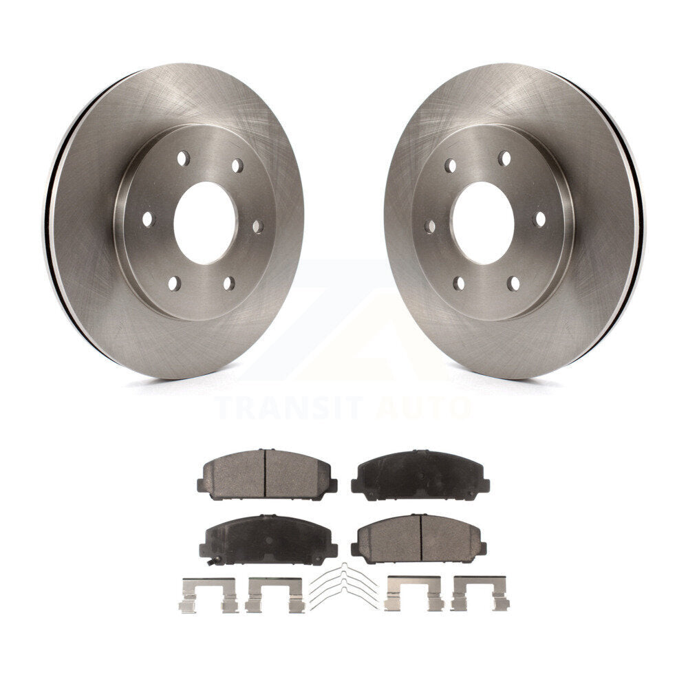 Front Disc Brake Rotors And Ceramic Pads Kit For INFINITI QX56