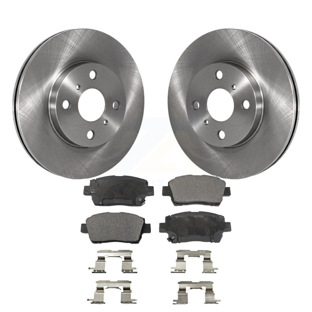 Front Disc Brake Rotors And Ceramic Pads Kit For 2004-2006 Scion xB xA