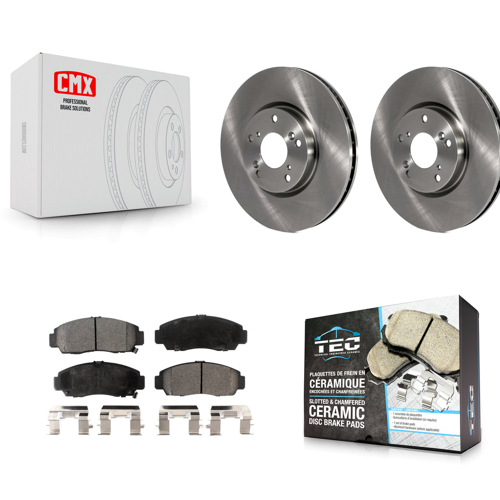 [Front] 04-05 Acura TL Automatic transmission Premium OE Brake Rotors & Ceramic Pads Kit For Max Braking