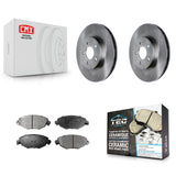 [Front] 2002-2008 Jaguar X-Type Premium OE Brake Rotors & Ceramic Pads Kit For Max Braking