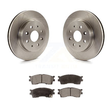 Charger l&#39;image dans la galerie, Front Disc Brake Rotors And Ceramic Pads Kit For 2003-2005 Kia Rio