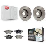 Front Brake Rotor & Ceramic Pad Kit For 2008 Volvo S60 With 316mm Diameter
