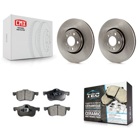 Front Brake Rotor & Ceramic Pad Kit For 2008 Volvo S60 With 316mm Diameter