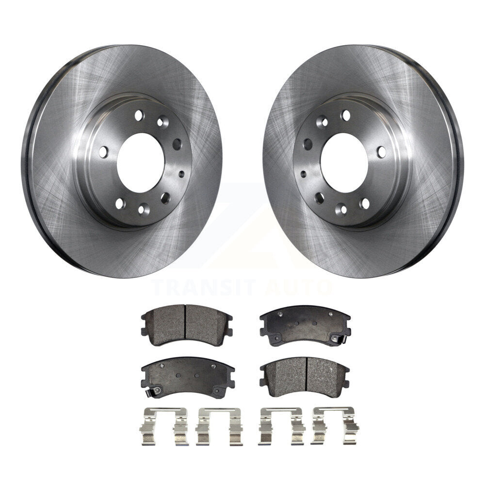 Front Disc Brake Rotors And Ceramic Pads Kit For 2003-2005 Mazda 6