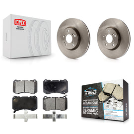 Front Disc Brake Rotors And Ceramic Pads Kit For Acura TL