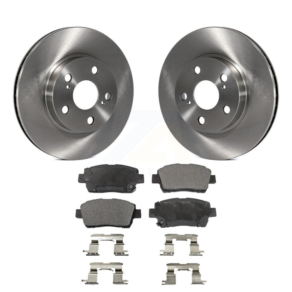 Front Disc Brake Rotors And Ceramic Pads Kit For 2004-2009 Toyota Prius