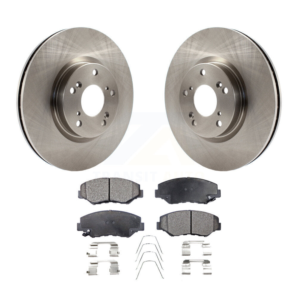 Front Disc Brake Rotors And Ceramic Pads Kit For Honda Civic CR-V Acura ILX