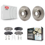 Front Disc Brake Rotors And Ceramic Pads Kit For Honda Civic CR-V Acura ILX