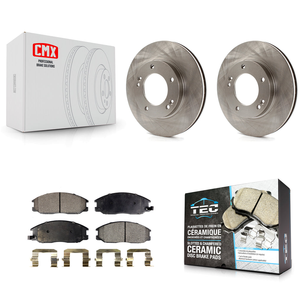 [Front] 2003-2006 Kia Sorento Premium OE Brake Rotors & Ceramic Pads Kit For Max Braking