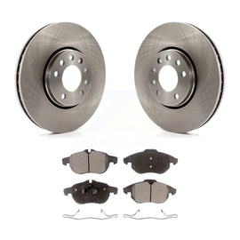 Front Disc Brake Rotors & Ceramic Pad Kit For Saab 9-3 With 302mm Diameter Rotor