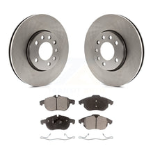 Load image into Gallery viewer, Front Disc Brake Rotors &amp; Ceramic Pad Kit For Saab 9-3 With 285mm Diameter Rotor