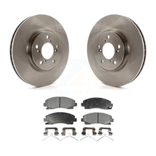 Charger l&#39;image dans la galerie, Front Disc Brake Rotors And Ceramic Pads Kit For 2006-2014 Honda Ridgeline