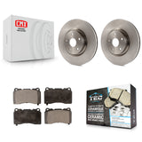 Front Disc Brake Rotors And Ceramic Pads Kit For Subaru Impreza WRX STI
