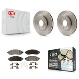 Front Disc Brake Rotor & Ceramic Pad Kit For Nissan Frontier Suzuki Equator 2.5L