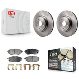 Front Disc Brake Rotors Ceramic Pad Kit For Subaru Outback Legacy WRX Tribeca B9