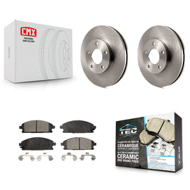 [Front] 2004-2006 Nissan X-Trail Premium OE Brake Rotors & Ceramic Pads Kit For Max Braking