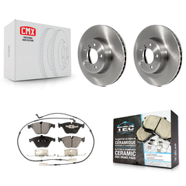 Front Brake Rotor Ceramic Pad Kit For BMW 530i 528i 525i 530xi 535xi xDrive 535i