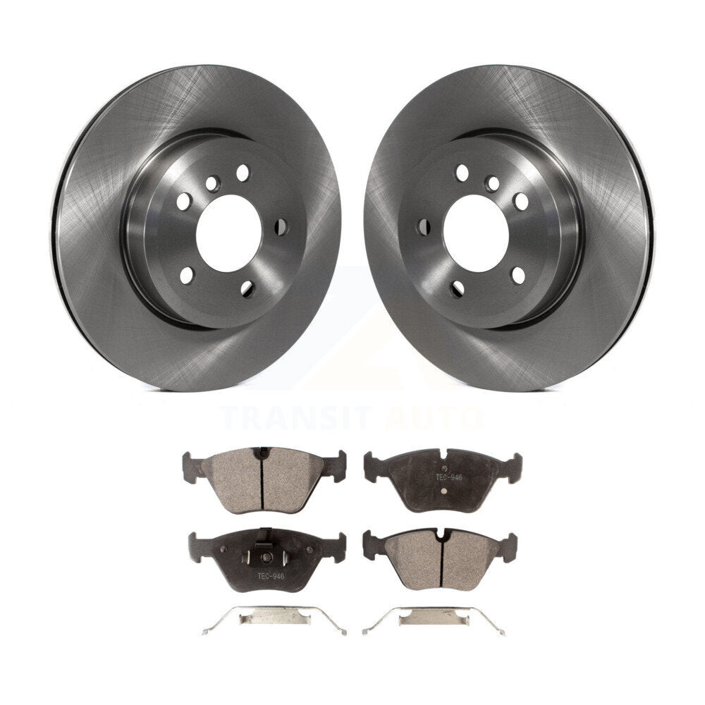 Front Disc Brake Rotors And Ceramic Pads Kit For 2004-2010 BMW X3