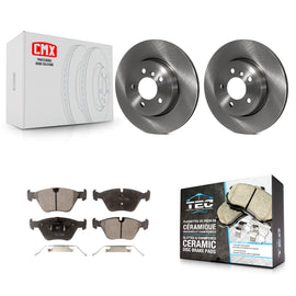 [Front] 2004-2010 BMW X3 Premium OE Brake Rotors & Ceramic Pads Kit For Max Braking