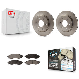 Front Disc Brake Rotor And Ceramic Pad Kit For Nissan TITAN Armada INFINITI QX56