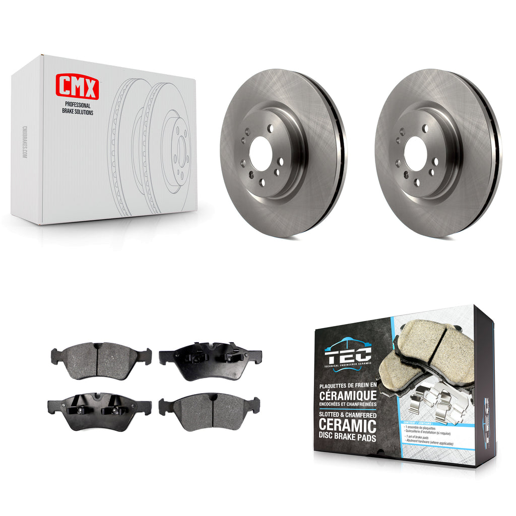 Front Brake Rotors Ceramic Pad Kit For Mercedes-Benz ML350 R350 ML500 ML320 R500
