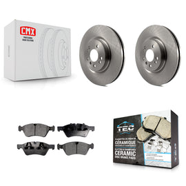Front Brake Rotors Ceramic Pad Kit For Mercedes-Benz ML350 R350 ML500 ML320 R500