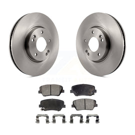 [Front] 2014-2017 Kia Rondo Premium OE Brake Rotors & Ceramic Pads Kit For Max Braking