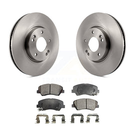 [Front] 2015 Hyundai Veloster Tech RE FLEX SE Premium OE Brake Rotors & Ceramic Pads Kit For Max Braking