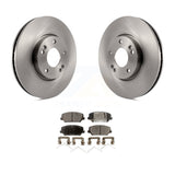 Front Disc Brake Rotor And Ceramic Pad Kit For Kia Forte Hyundai Veloster Forte5