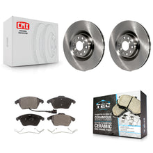 Charger l'image dans la galerie, Front Brake Rotor And Ceramic Pad Kit For Volkswagen CC GTI Golf Audi A3 Quattro
