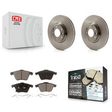 Charger l'image dans la galerie, [Front] 2006-2007 Mazda 6 Mazdaspeed Premium OE Brake Rotors &amp; Ceramic Pads Kit For Max Braking