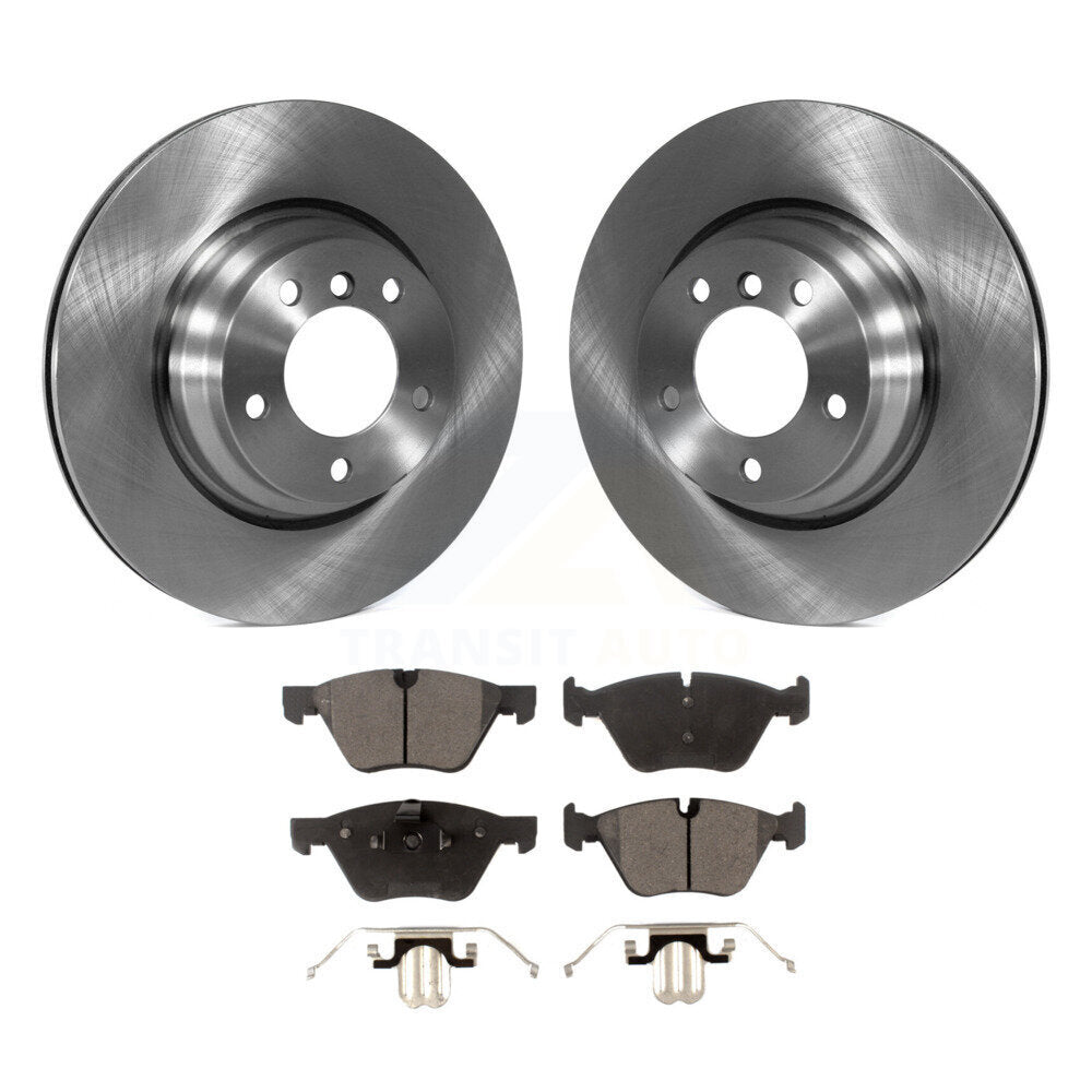 Front Disc Brake Rotors And Ceramic Pads Kit For BMW 330i 330xi X1