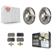 Charger l'image dans la galerie, Front Disc Brake Rotors And Ceramic Pads Kit For Mercedes-Benz C230 C320 SLK350